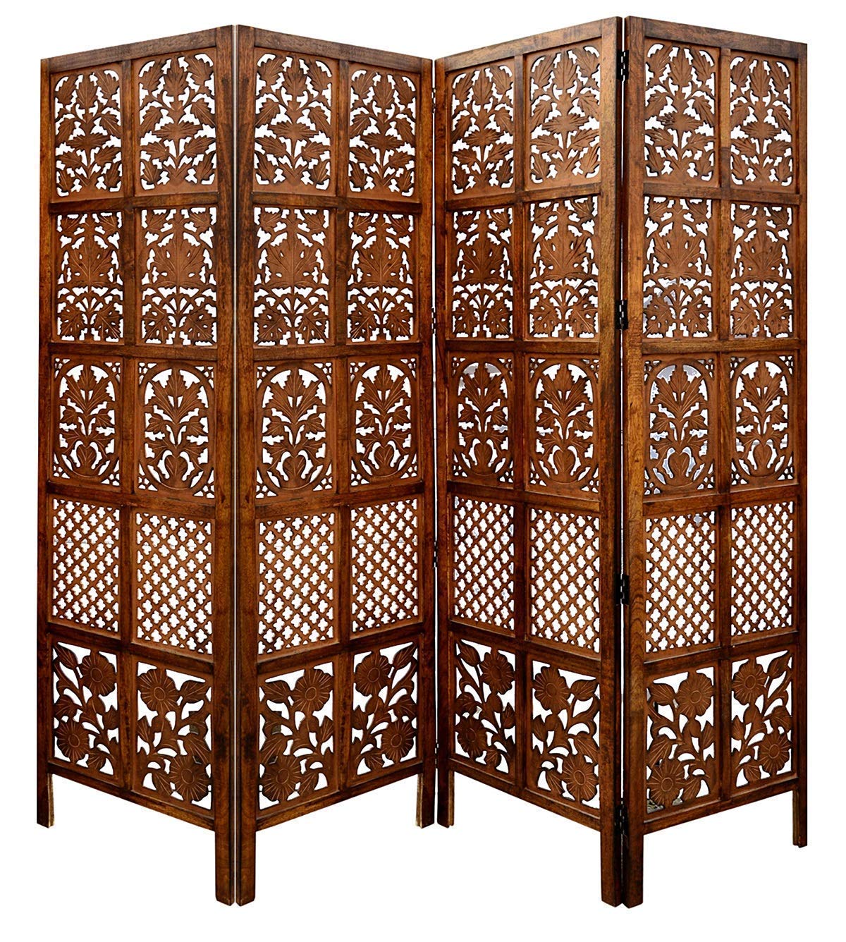 Wooden Folding Partition for Livingroom , Halls & Office Wall Screen Room Divider , Room separator portable partition Dime Store
