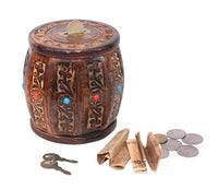 Thumbnail for Wooden Handmade Money Bank , Piggy Bank for Kids & Adults | Gullak For Home Decoration & Gift Item Dime Store