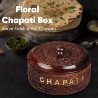 Thumbnail for Wooden Handmade Serving Casserole for Roti Hot Pot, Casserole, Roti Dabba for Kitchen Decoration Dime Store