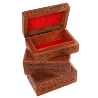 Thumbnail for Handmade Wooden Jewellery Box for Women Jewel Organizer Hand Carved with Intricate Carvings Gift Items Dime Store