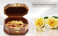 Thumbnail for Wooden Jewelry , Makeup Box Organizer - Classical Wood Jewelry Box Jewelry Storage Box Case Holder Jewellery Organizer for Women Accessories Dime Store