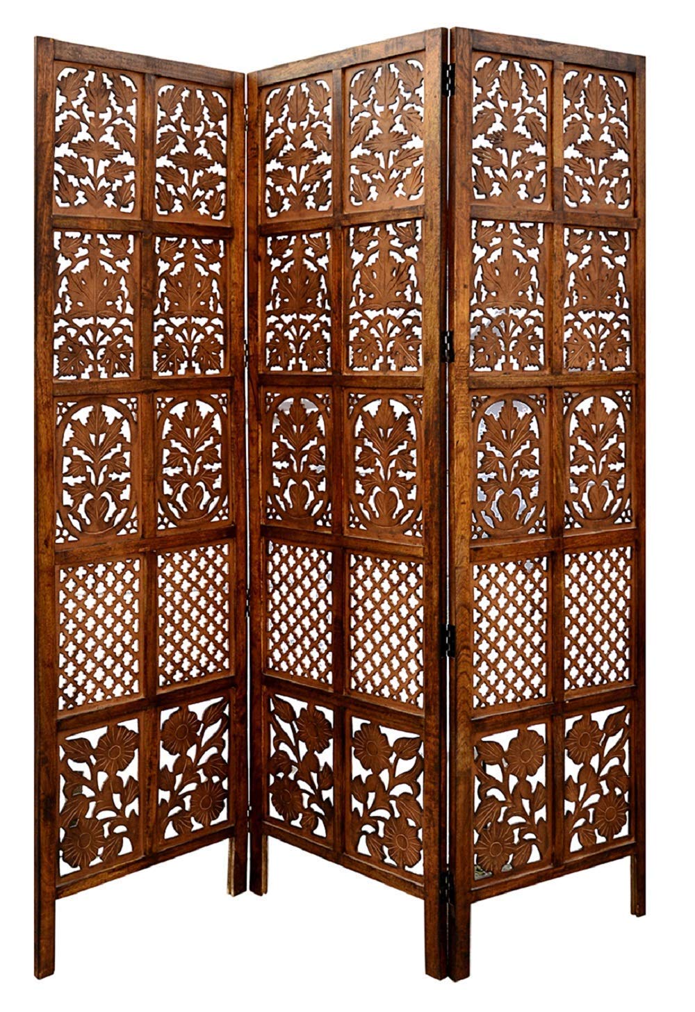 Wooden Folding Partition for Livingroom , Halls & Office Wall Screen Room Divider , Room separator portable partition Dime Store