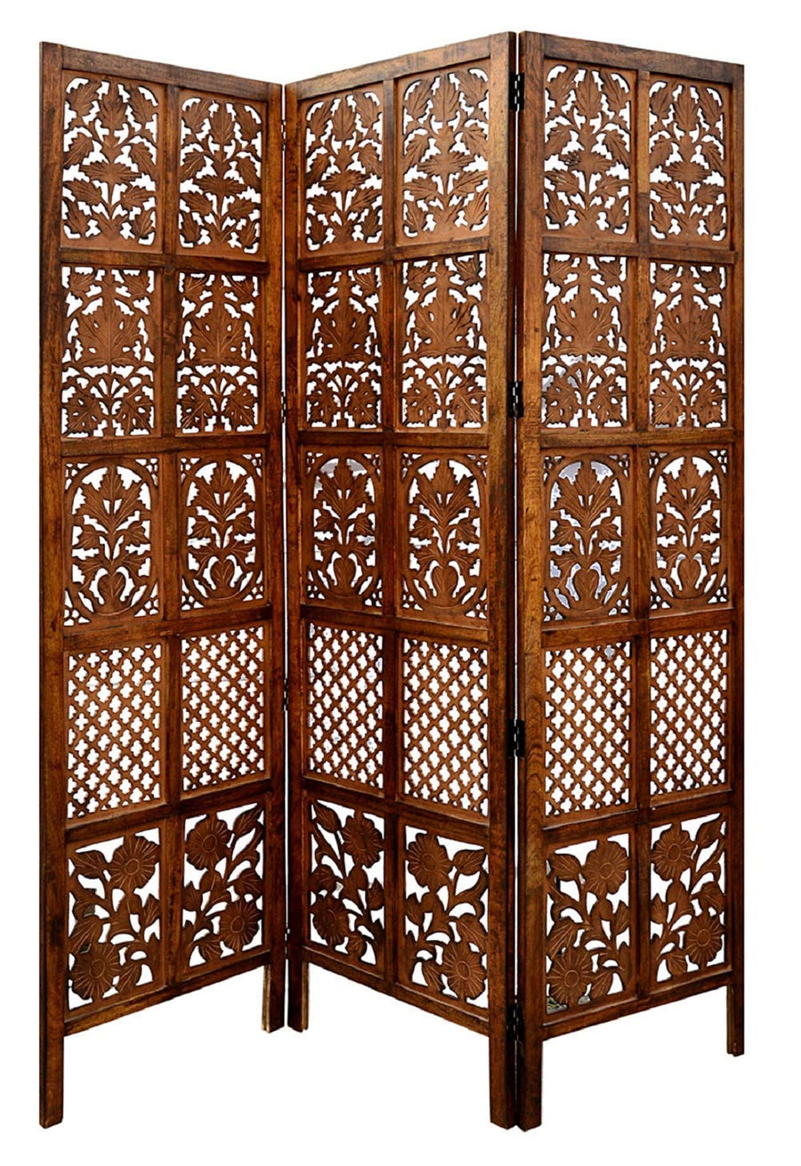 Wooden Folding Partition for Livingroom , Halls & Office Wall Screen Room Divider , Room separator portable partition Dime Store