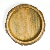 Thumbnail for Wooden Real Bark made Serving Tray , Storage Tray, Wonderful Gift for Kitchen or Table Decor, Wooden Tray for Kitchen or Tea Table Dime Store