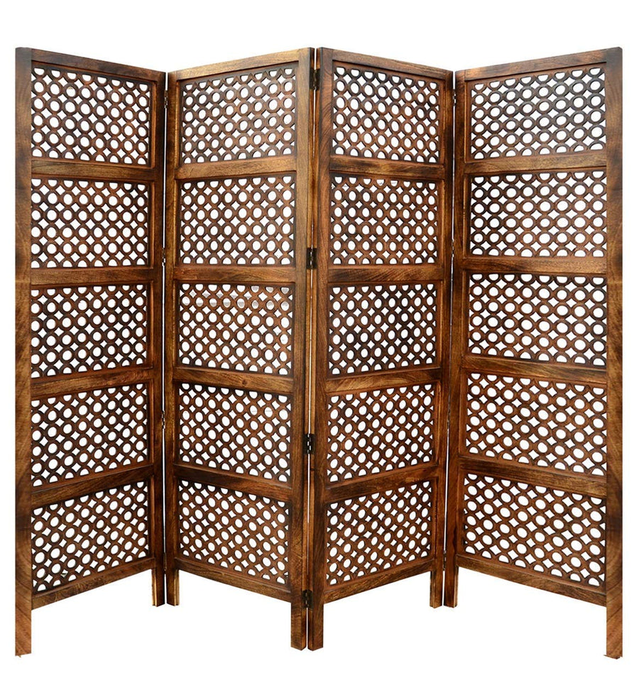 Wooden Folding Partition Screen for Livingroom & Hall | Room Divider Wall Screen , Room Separator | Dime Store