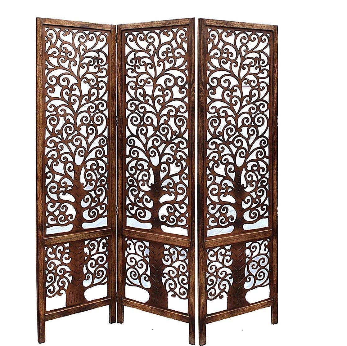 Folding Room Wooden Partition | Wall Screen Room Decor | Room Separator | Partition Curtains for Hall Room Divider Dime Store