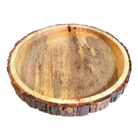 Thumbnail for Wooden Real Bark made Serving Tray , Storage Tray, Wonderful Gift for Kitchen or Table Decor, Wooden Tray for Kitchen or Tea Table Dime Store