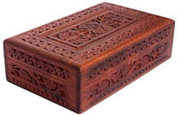Thumbnail for Handmade Wooden Jewellery Box for Women Jewel Organizer Hand Carved with Intricate Carvings Gift Items Dime Store