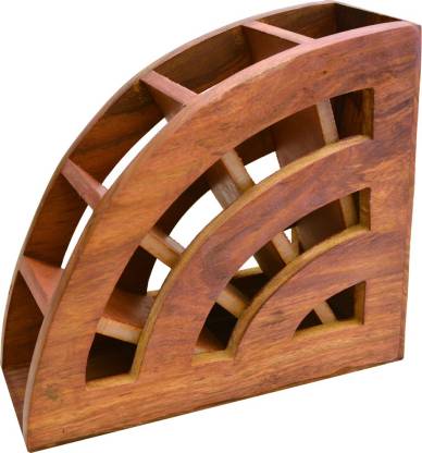 Wooden Remote Stand for Living Room , Remote & Mobile Holder for Table, Living Room Decorative Remote Case Dime Store