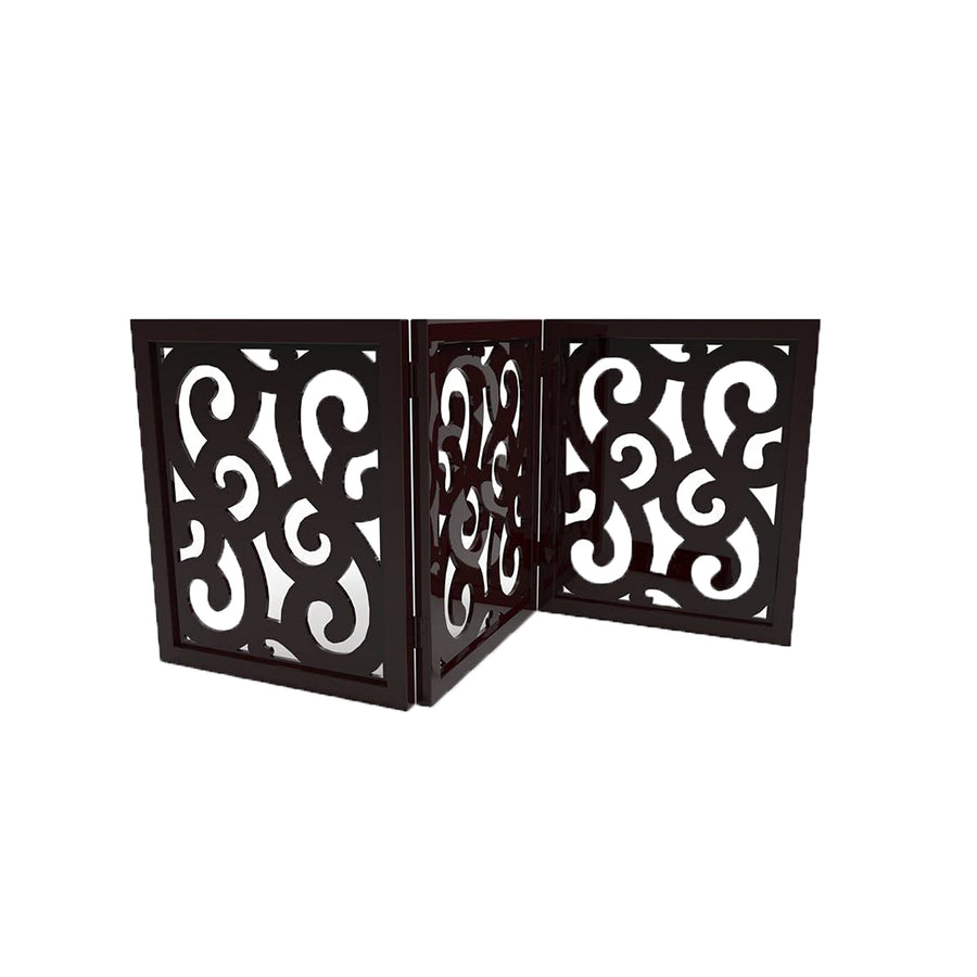 Wooden Pet Gate for Safety Baby Gate for Stairs, Step Over Fence for Stairs, Freestanding Pet Barrier, Child Barrier Dime Store
