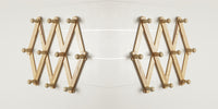 Thumbnail for Wooden Expandable Peg Rack Wall Hanger Hooks for Cloths Key & Bathroom Hanger Home Decoration Dime Store