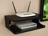 Thumbnail for Set top Box Stand | WIFI Router Holder Wooden Wall Shelves | Setup Box Stand for Home | Wall Mount Stylish WIFI Router Holder TV Cabinet Living Room Furniture Dime Store