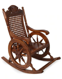 Thumbnail for Wooden Rocking Chair Swing Chair Swaying Chair Dime Store