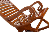 Thumbnail for Sheesham Wood Ergonomic Rocking Chair Swaying Chair Aaram Chair Dime Store