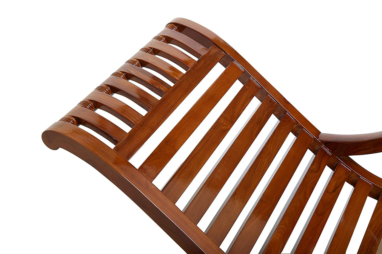 Sheesham Wood Ergonomic Rocking Chair Swaying Chair Aaram Chair Dime Store