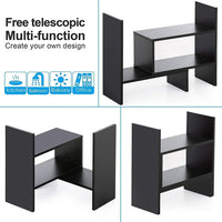 Thumbnail for Dime Store Adjustable Book Shelf/Book Stand/Book Rack Desktop Storage Organizer | Spice Rack (Black) Dime Store