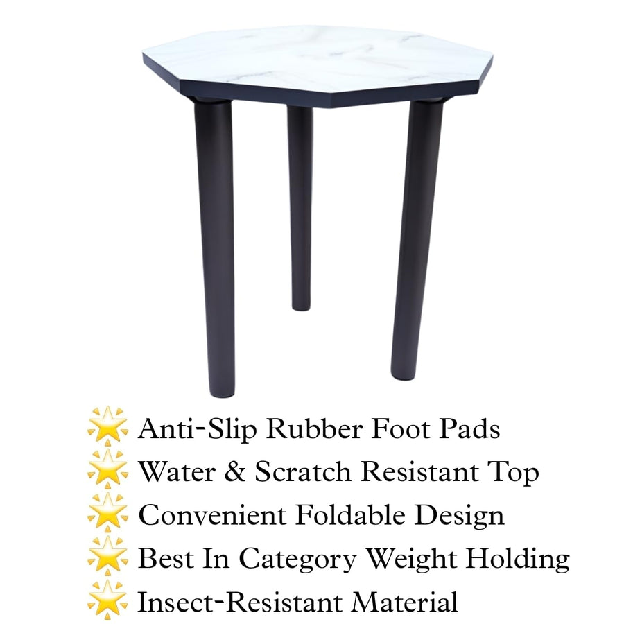 Dime Store Beautiful Antique Wooden Fold-able Side Table/End Table/Plant Stand/Stool Living Room Kids Play Furniture Table Round Shape Dime Store