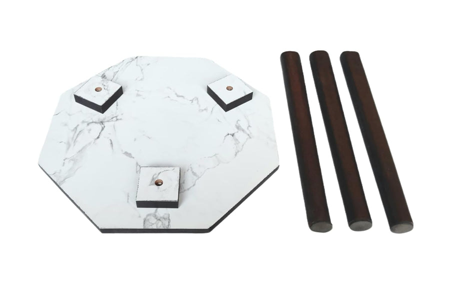 Dime Store Beautiful Antique Wooden Fold-able Side Table/End Table/Plant Stand/Stool Living Room Kids Play Furniture Table Round Shape Dime Store