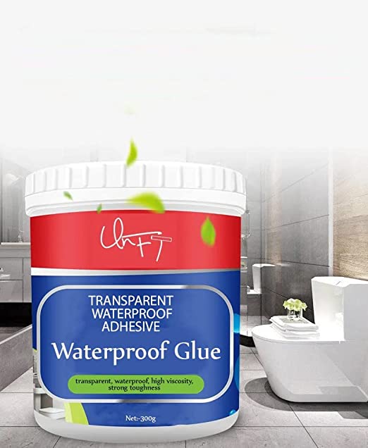Transparent Waterproof Glue with Brush, Leakage Protection Outdoor Bathroom Wall Tile Window Roof, Anti-Leakage Agent, sealant glue, Roof Sealant Waterproof Gel Dime Store