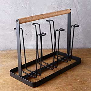 Dime Store Cup Stand for Kitchen Cup Holder for Kitchen Glass Stand Holder for Kitchen, Home and Restaurants | Coffee and Tea Mug Holder (6 Glass Holders, Medium) Dime Store