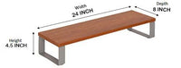 Thumbnail for Dime Store Monitor Stand for Desk, Table, Studio | Monitor Riser Stand | Computer Stand | Laptop Stand (100x21x11.25 cm, Brown) Dime Store