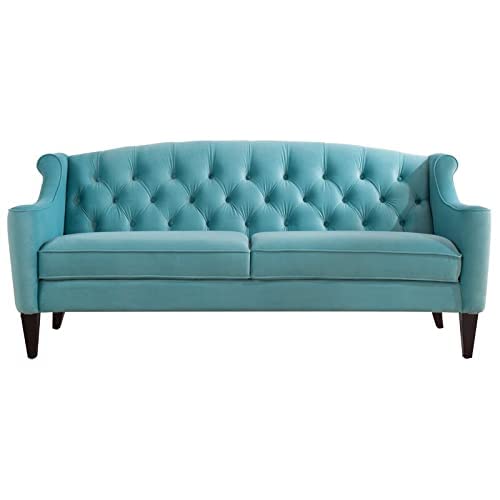 Wooden 3 Seater Chesterfield Well Living Bertina 3 Seater Upholstery Button Tufted Sofa for Living Room, Offices, Bedroom, Hallway Dime Store