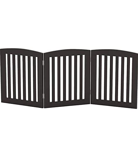 Wooden Extension Kid Safety Gate , Freestanding Pet Gate fence for Doors & Stairs | Pet Barrier Child Barrier Dime Store