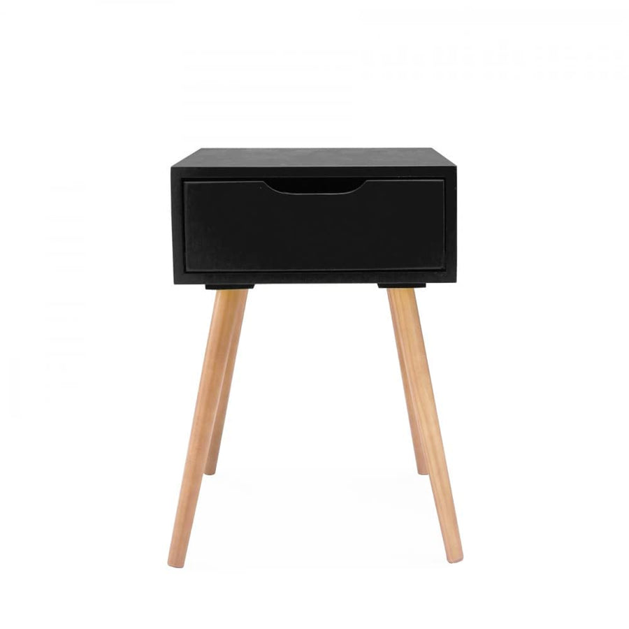 Side Table for Bedroom, Living Room with Storage Drawer and Legs, Bedside Table, End Table, NightStand (Medium) Dime Store