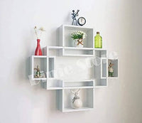 Thumbnail for Intersecting Wall Mount Wall Shelf Four Wall Shelves for Living Room Dime Store