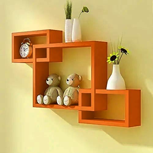 Interlock Wall Mount Wall Shelf Three Shelves for Living Room Dime Store