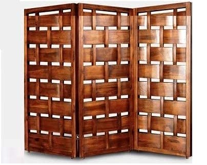 Wooden Partition for Living Rooms 4 Feet Wall Divider, Wood Screen Separator Room Divider Wall Panels for Living Room, Bedroom, Office, Restaurant Dime Store