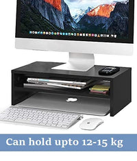 Thumbnail for Wooden Monitor Stand with Storage Organizer for Desk, Tables, Office, Home, Studio, Study Table | Desktop Ergonomic Monitor Stand Riser Dime Store