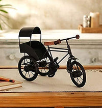Thumbnail for Antique Wood and Wrought Iron Mini Rickshaw , Toy Gifts Showcase Display Home Desktop Décor for living room Dime Store
