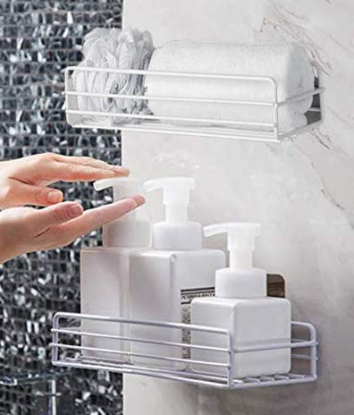 Wall Mounted Bathroom Shelf Bathroom Accessories Set for Home (Drilling Holes Required) Dime Store