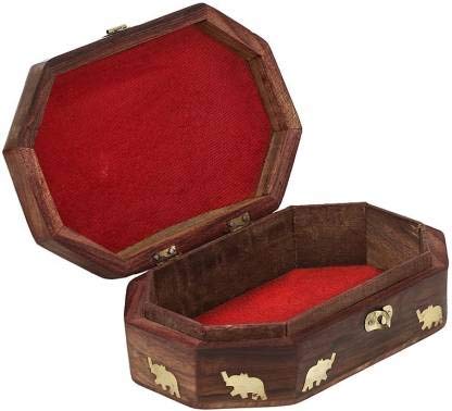 Wooden Handmade Jewellery Box Set of 3 , Jewellery Jewel Boxes Storage Box Organizer Gift Box for Women Necklace Earring Set Bangles Churi Holder Dime Store