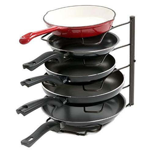 Pot Stand Pan Stand Tawa Stand Kitchen Rack For Storage Cast Iron Skillets, Griddles and Shallow Pots Dime Store
