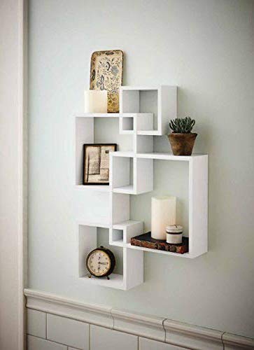 Intersecting Wall Mount Wall Shelf Four Wall Shelves for Living Room Dime Store