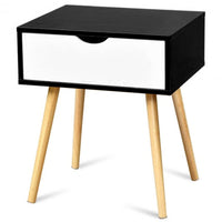 Thumbnail for Side Table for Bedroom, Living Room with Storage Drawer and Legs, Bedside Table, End Table, NightStand (Medium) Dime Store