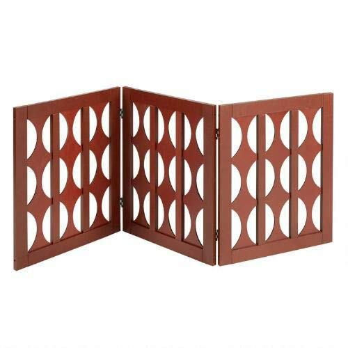 Wooden Freestanding Baby Gate Step Over Fence for Stairs ,Baby Safety Fence Dog Gate , Pet Barrier Child Barrier Dime Store