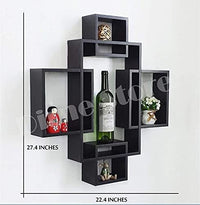 Thumbnail for Intersecting Wall Mount Wall Shelf Four Wall Shelves for Living Room Dime Store