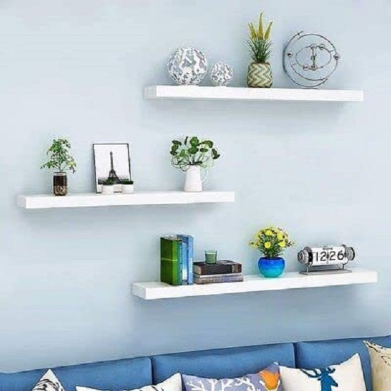 Floating Shelf Wall Mount Wall Shelves for Living Room Bedroom Storage Shelf for Home Décor Items Dime Store