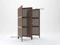 Thumbnail for Wooden Freestanding Partition for Living Room & Office , Room Divider | Wall Screen for Decoration | Curtains for Bedroom | Traditional Partition Dime Store