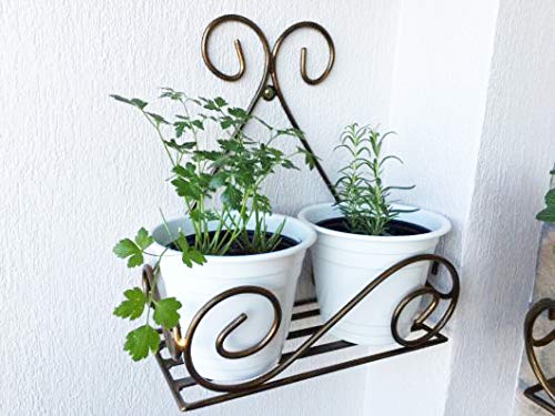 Plant Stand Flower Pot Stand for Balcony Living Room Outdoor Indoor Plants Over The Balcony Grill Rack Dime Store