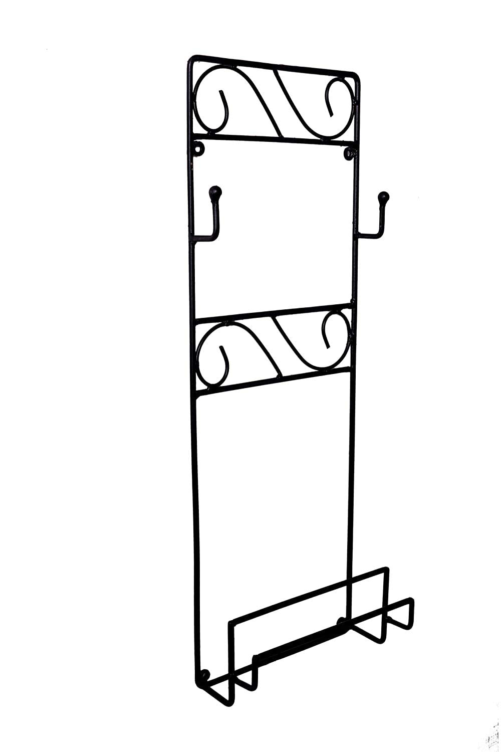 Wrought Iron Chakla Belan Stand | Rolling Pin Board Holder | Lightweight Durable Wall Mount Kitchen Utensils Rack Dime Store