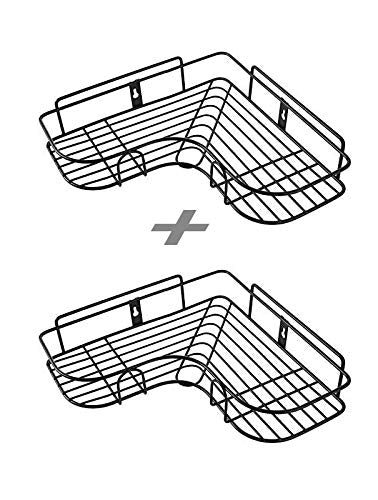 Shower Storage, Bathroom Shelves, Shower Caddy with Rustproof Stainless Steel Shower Corner storage rack wall mount for Kitchen Bathroom Accessories Dime Store