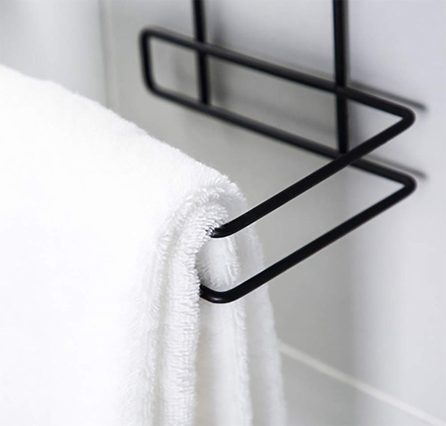 Toilet Paper Holder Wall Shelf Tissue Roll Towel Storage Rack Mobile Holder Hanger Bathroom Organizer Bathroom Shelf Dime Store