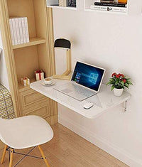 Thumbnail for Wall Mount Folding Table Wall Shelf with Wall Brackets | Study Table Computer Laptop Table Workstation Desk Dime Store