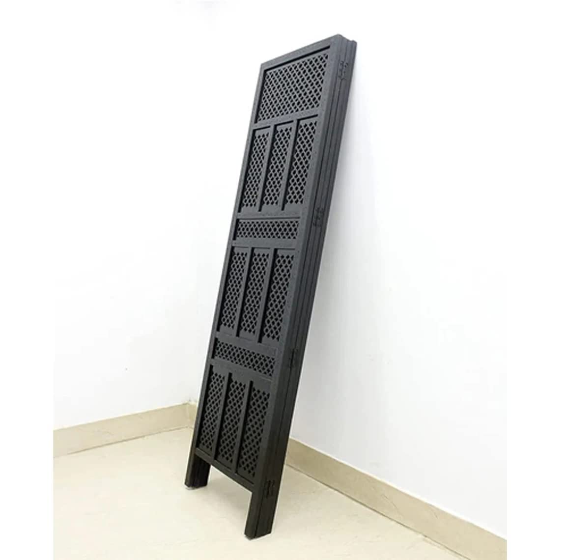 Wooden Partition for Livingroom & Hall | Wall Screen Room Divider , Curtains for Bedroom and Office (Black) Dime Store