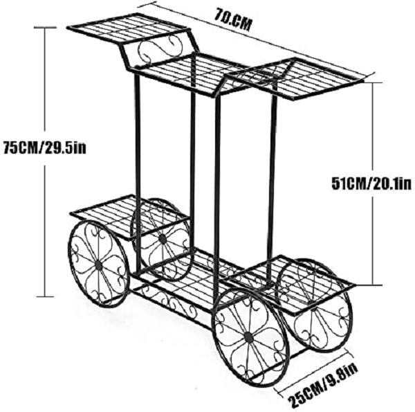 Plant Stand Flower Pot Stand for Balcony Living Room Outdoor Indoor Plants Plant Holder Home Decor Item Dime Store