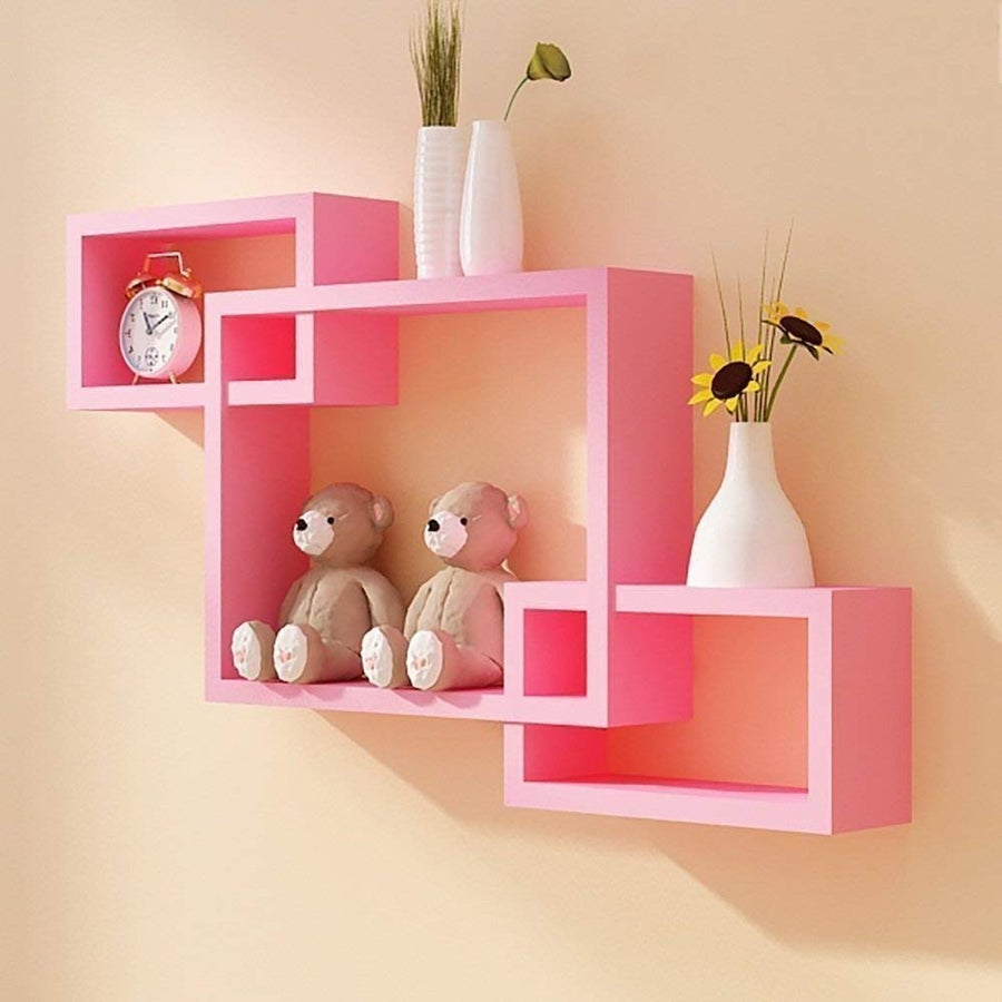 Interlock Wall Mount Wall Shelf Three Shelves for Living Room Dime Store